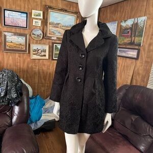 Charlie Paige Brocade Goth Victorian Ruffle Coat